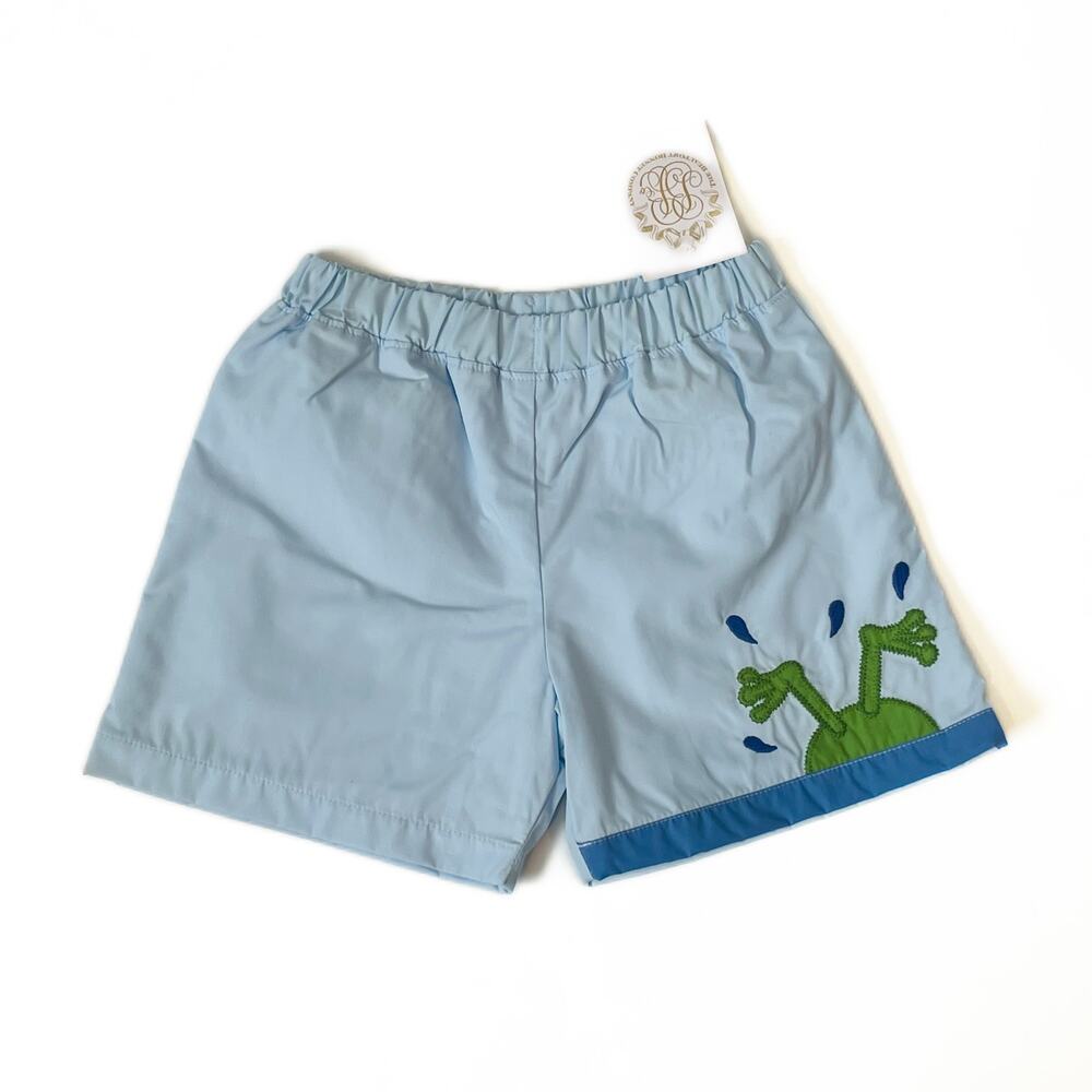 NWT TBBC Size 6 Shelton Shorts with Frog Applique